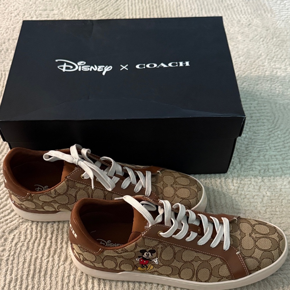 Disney Brown and White Kids Sneakers
